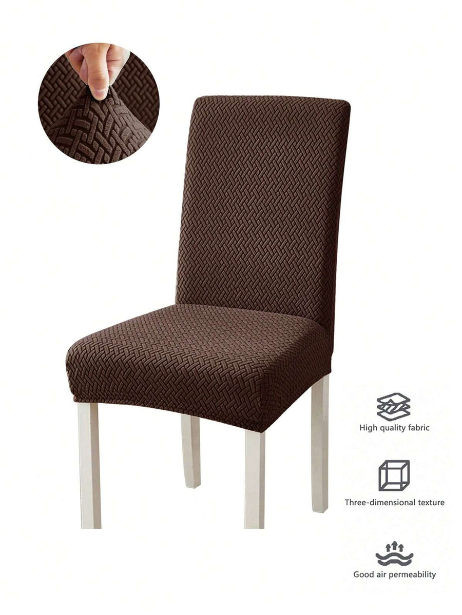 1pc/4pcs/6pcs Abstract Pattern Solid Color L-Shaped Chair Cover, Home Dust-Proof Elastic One-Piece Universal Chair Slipcover, Nordic Modern Minimalist Style, Suitable For Living Room, Dining Room, Bedroom Home Decor